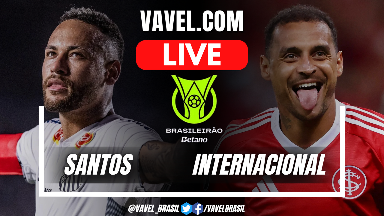 At the end of the Santos vs Internacional match, Neymar …