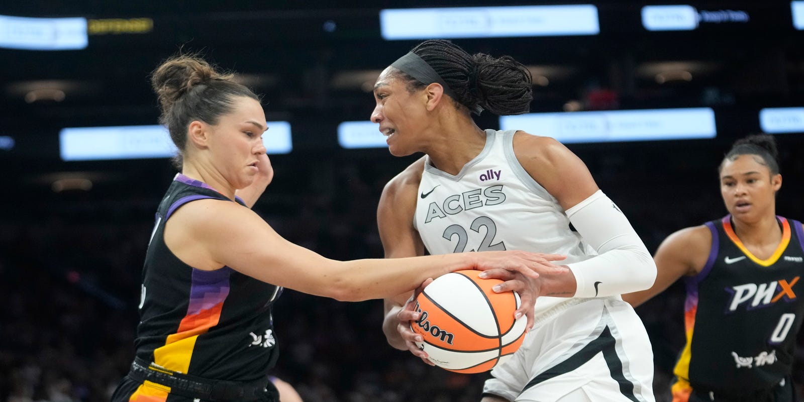 Aces Secure Narrow Victory Over Mercury in Thrilling 85-84 Finish Aces Secure Narrow Victory Over Mercury in Thrilling 85-84 Finish
